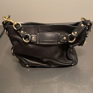 Coach Black Leather Carly…like new!